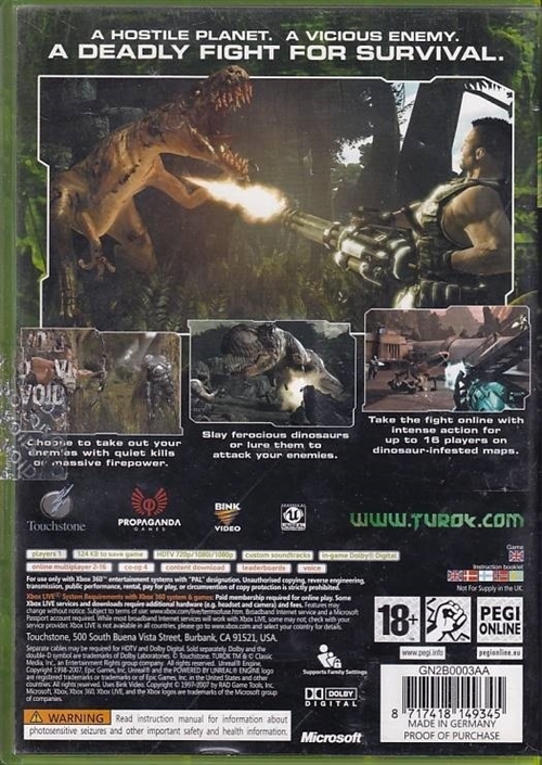 Turok - XBOX 360 (B Grade) (Genbrug)